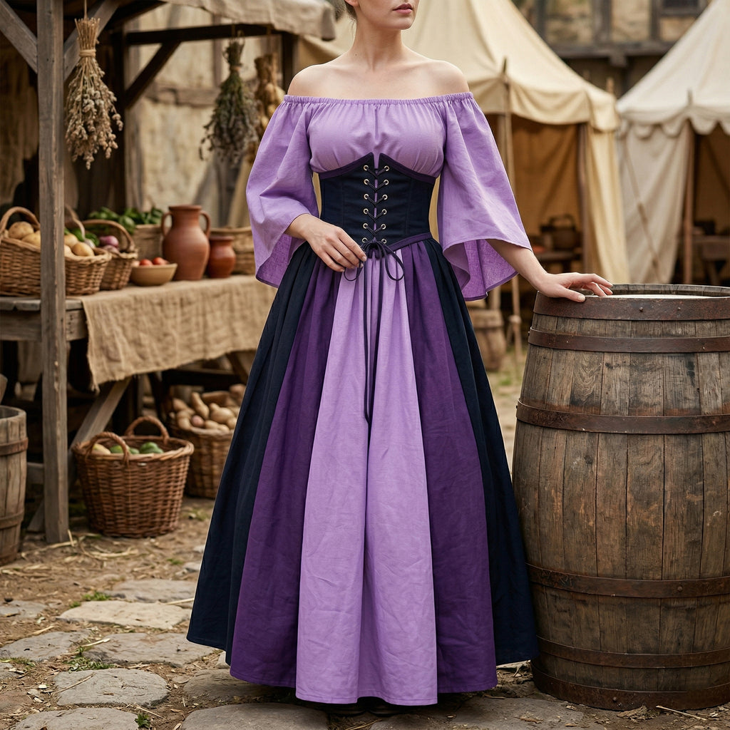 European Medieval Retro Queen Dress – Halloween Costume