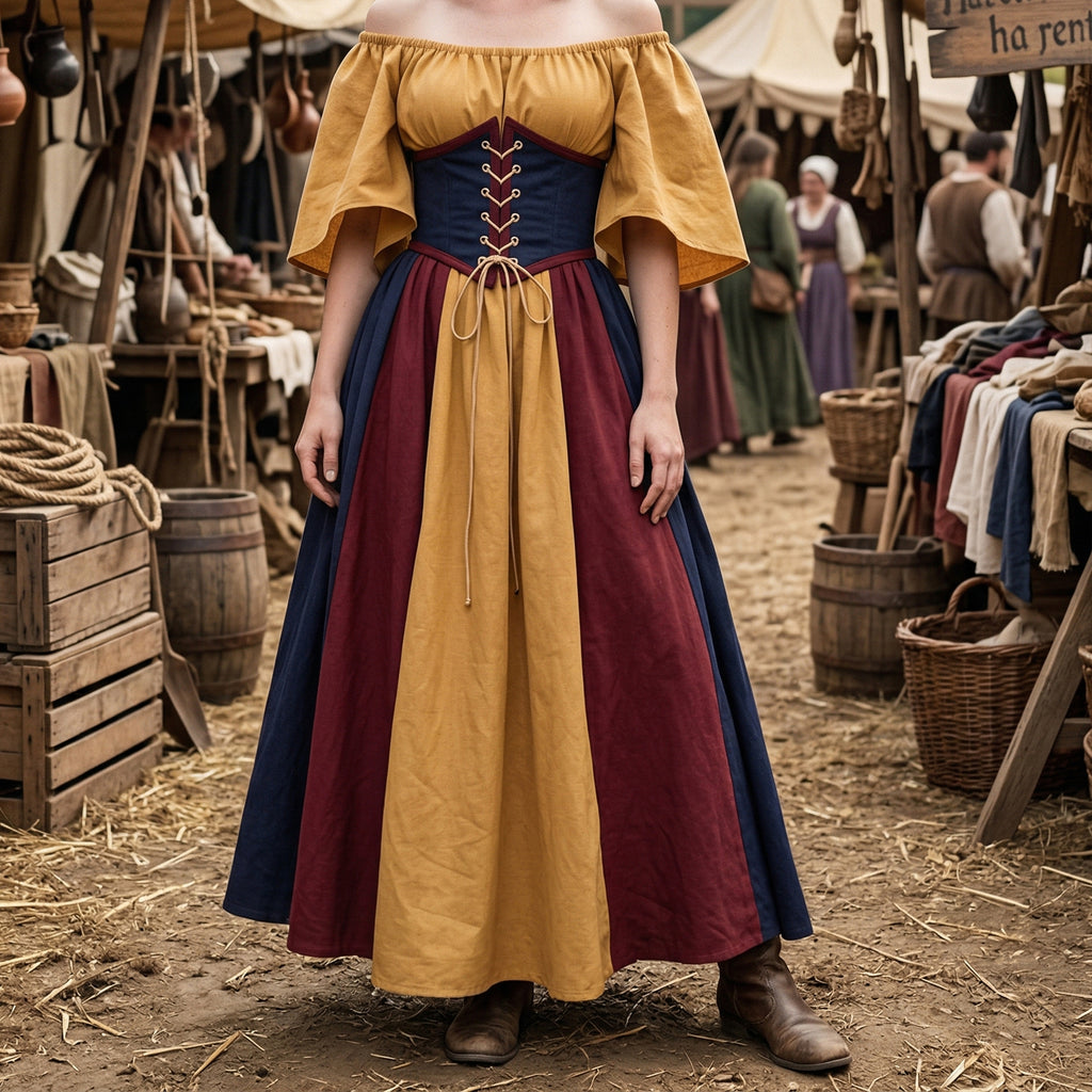 European Medieval Retro Queen Dress – Halloween Costume