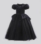 Girls Dark Angel Black Princess Costume with Wings & Accessories
