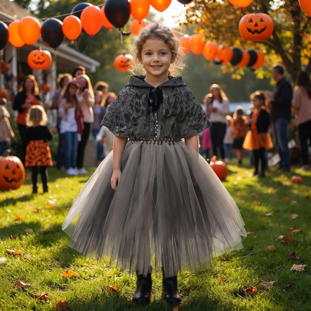 Death Grim Reaper Costume Dress for Girls