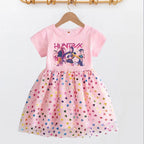 Star Squad Heart Dress – Girls' Pop Star Costume Dress