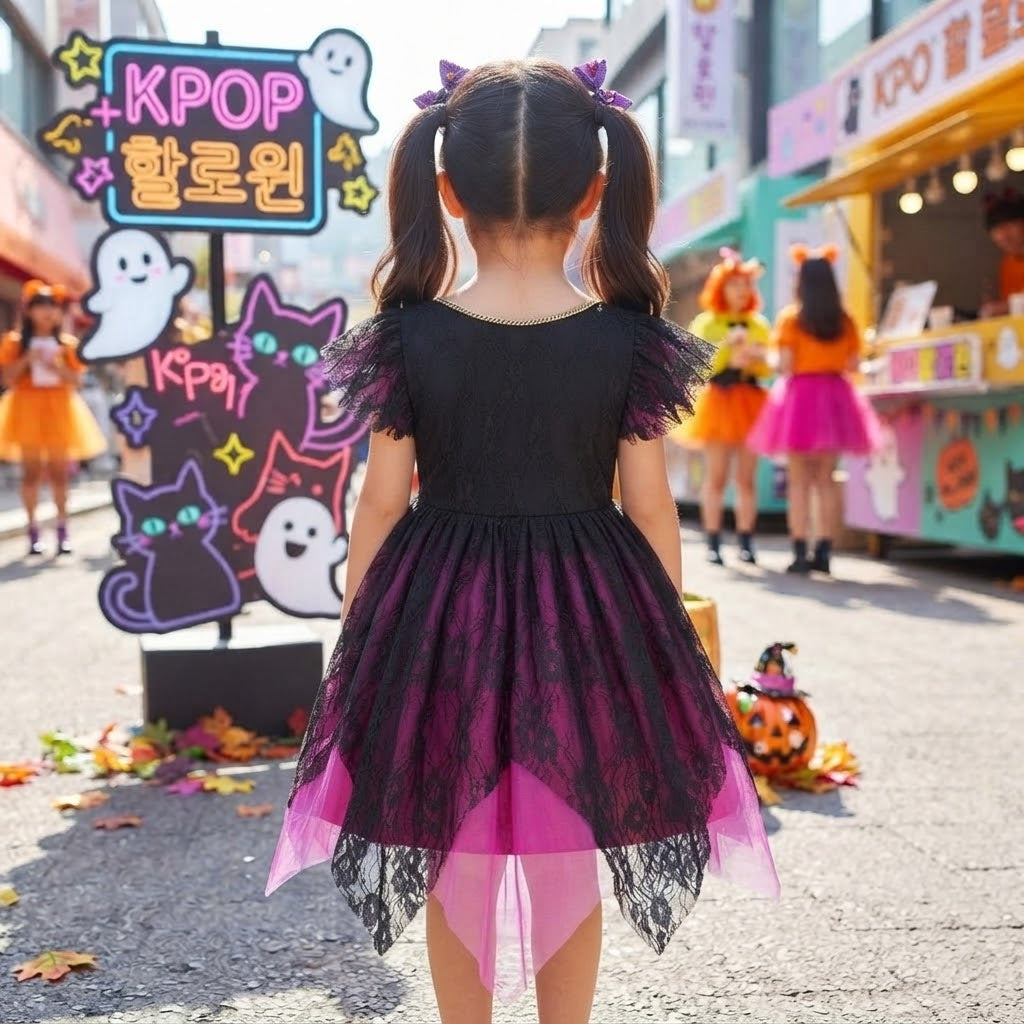 Girls Magical Bat Princess Costume