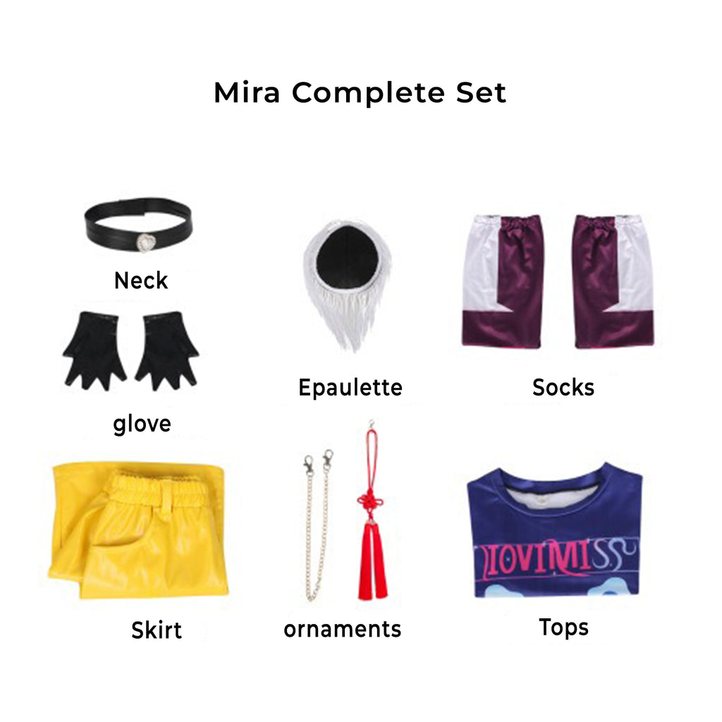 Rumi Girl Cosplay Costume Anime Mira Roleplay Outfit