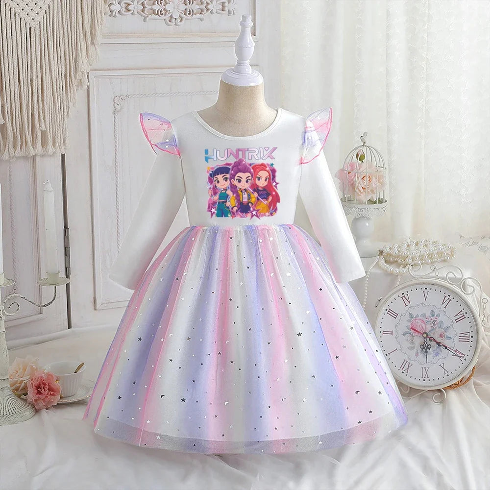 Rainbow Star Stage Dress — Pop Star Warriors