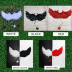 White & Black Feather Angel Wings – Cosplay & Party Props