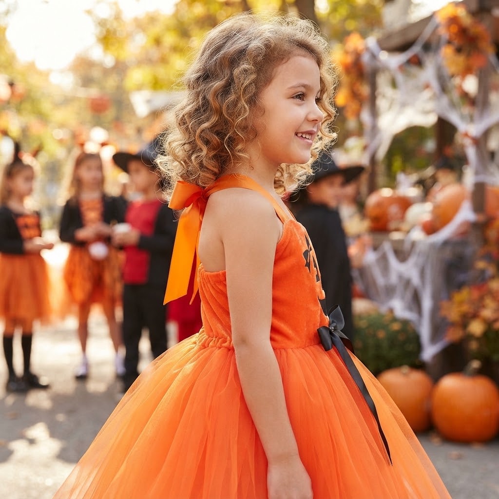 Pumpkin Witch Tutu Dress