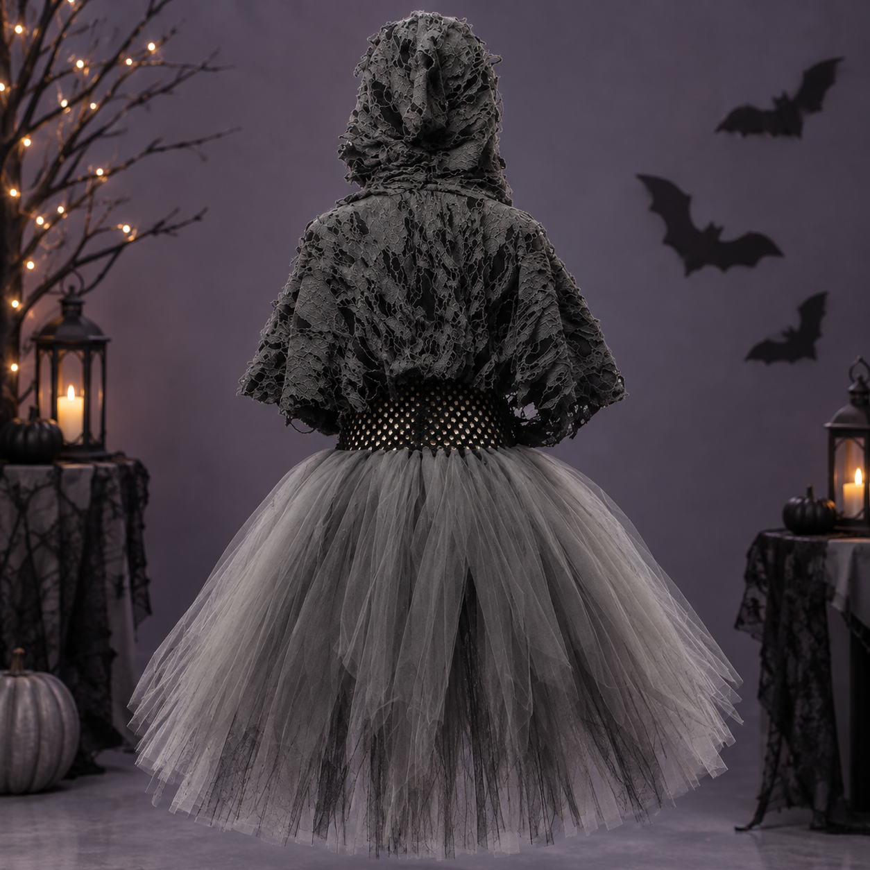 Death Grim Reaper Costume Dress for Girls