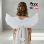 White & Black Feather Angel Wings – Cosplay & Party Props