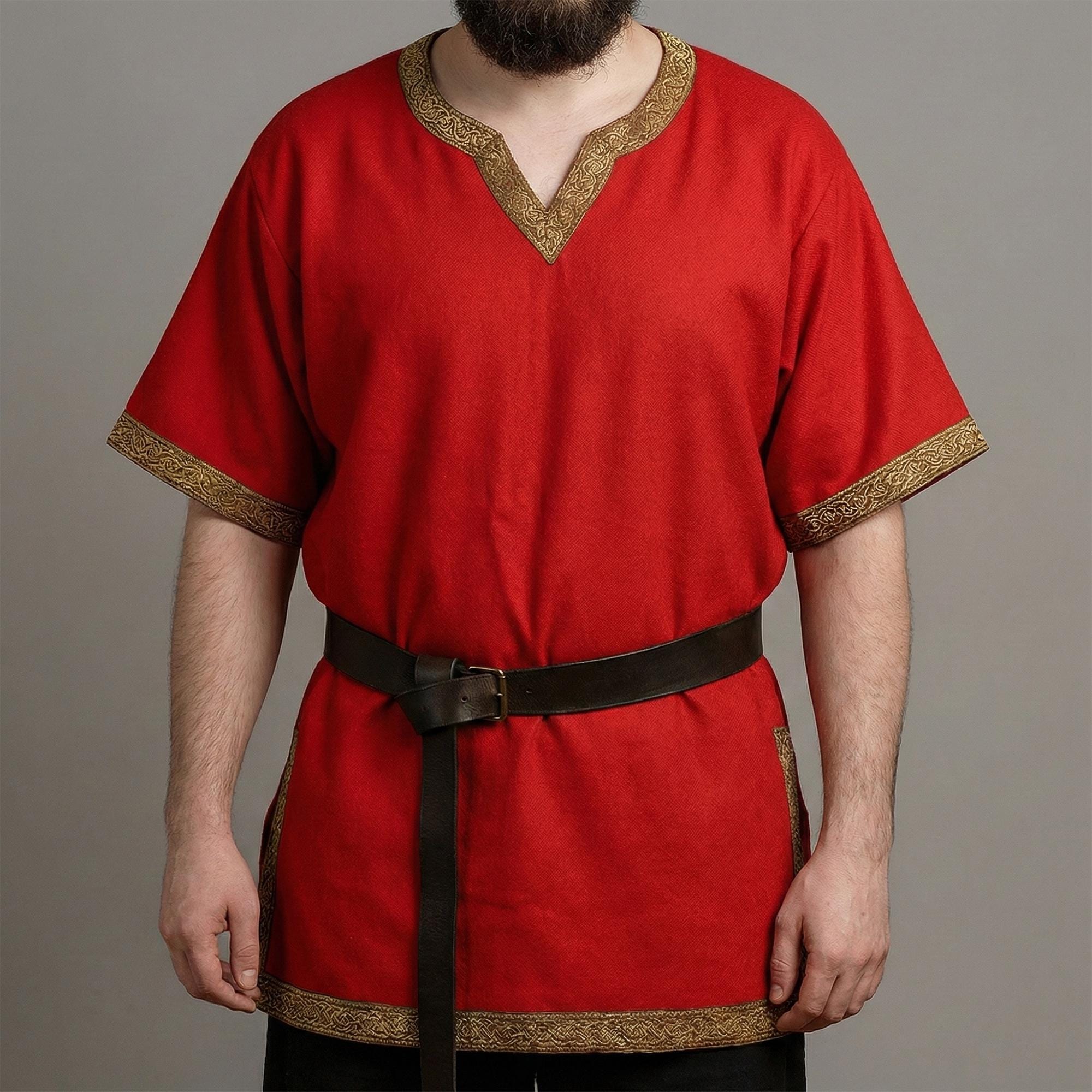 Men's Medieval Viking Tunic, Ren Faire Cosplay, LARP Costume
