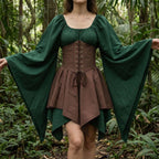 Women's Viking Medieval Dress | Renaissance Nordic Warrior Costume for LARP & Cosplay - Tunic Costumes