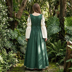 Renaissance Corset Dress, Medieval Fairy Gown for Women, Cottagecore Outfit, Fantasy Larp Costume, Ren Faire Dress, Larp Elf Dress