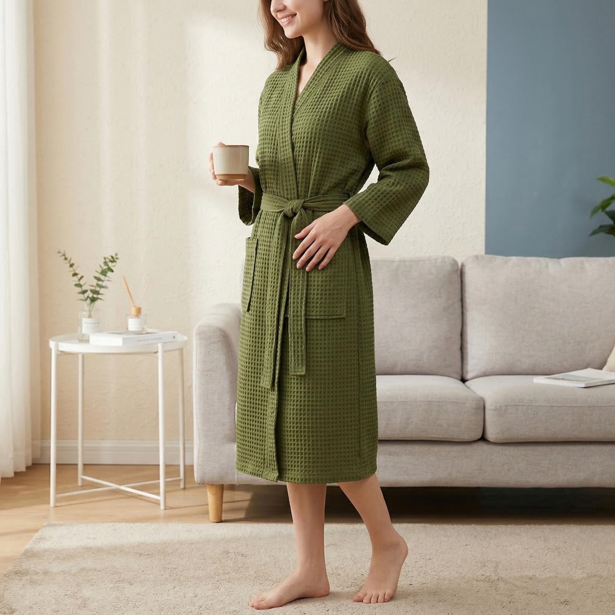 Organic Cotton Robe, 4 Layer Muslin Bathrobe, Soft Gauze Spa Robe, Tunic Costumes Organic Cotton Robe, 4 Layer Muslin Bathrobe, Soft Gauze Spa Robe, Tunic Costumes