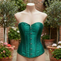 Silk Satin Corset Dress, Renaissance Body Shaping Gown, Medieval Cosplay Outfit - Tunic Costumes