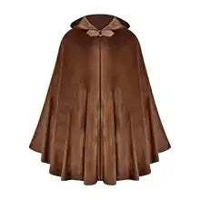 Medieval Hooded Cloak, Renaissance Fantasy Cape, Viking Larp Costume Cloak, Wizard Gothic Cosplay Hooded Cape