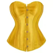 Silk Satin Corset Dress, Renaissance Body Shaping Gown, Medieval Cosplay Outfit