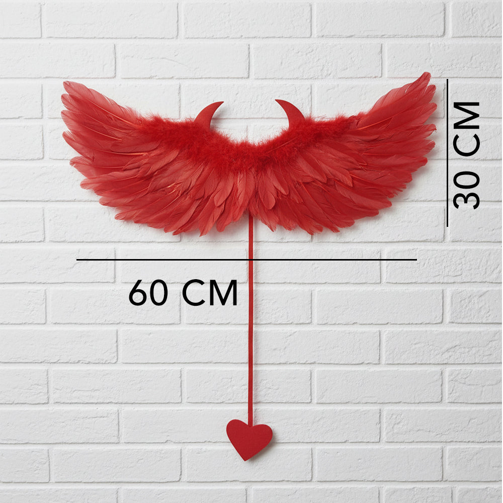 White & Black Feather Angel Wings – Cosplay & Party Props
